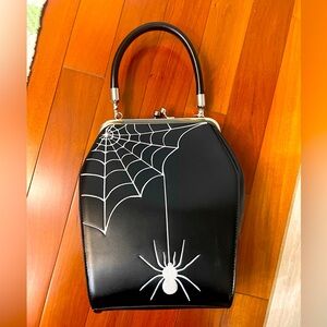 Elegant Black Spider Web Tote by [Brand]